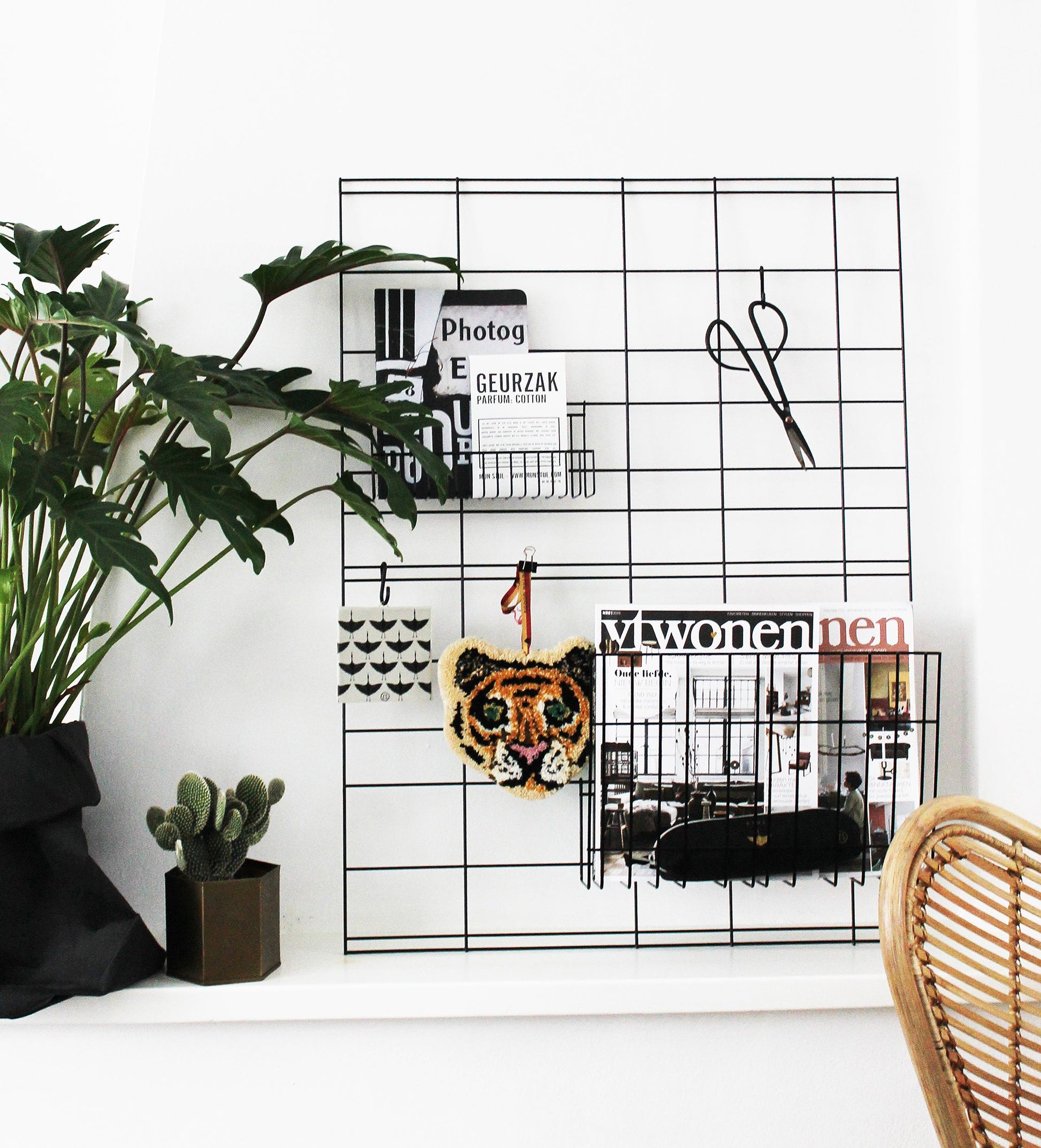 Wandregale Schwarz 80x60 cm