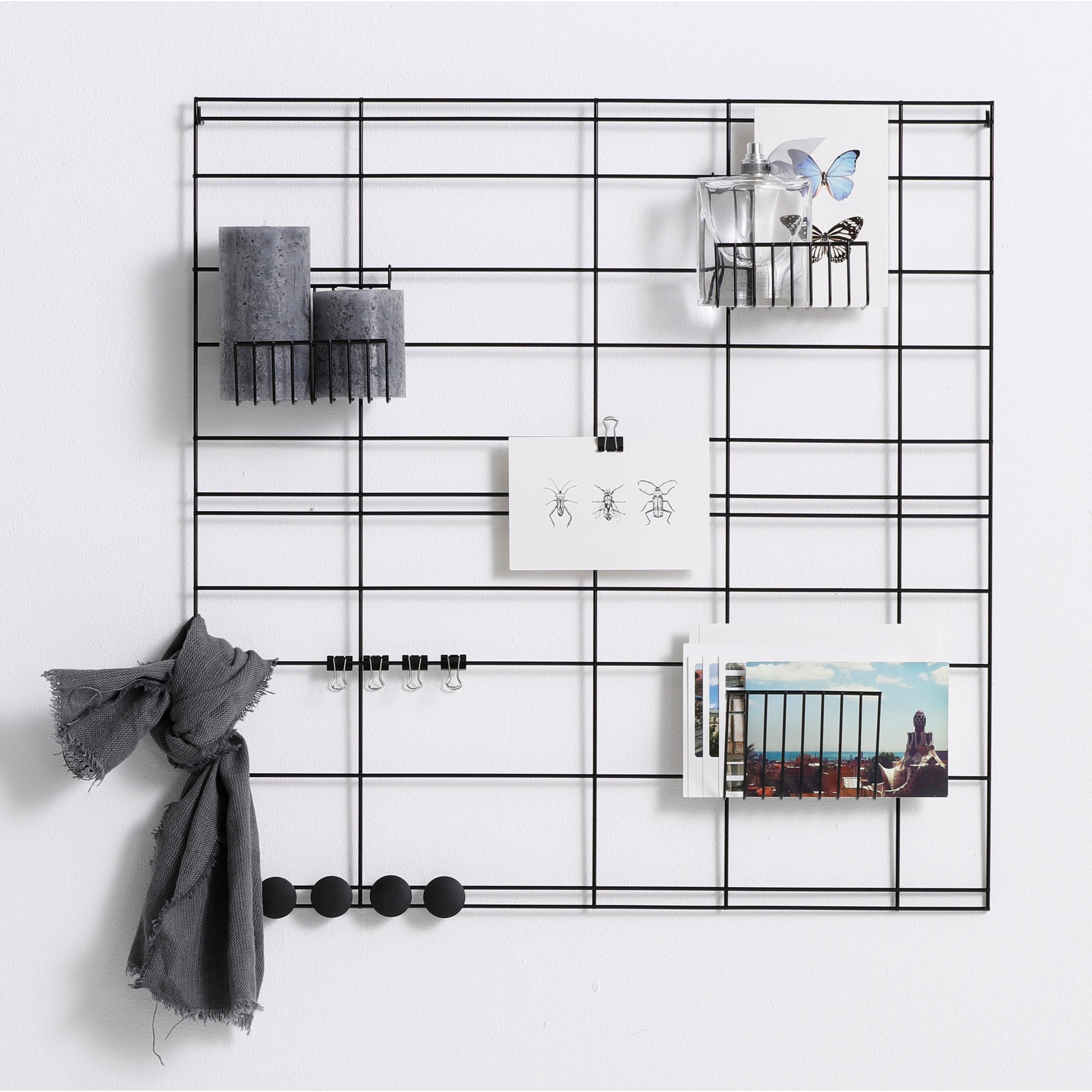 Wandregale Schwarz 60x60 cm