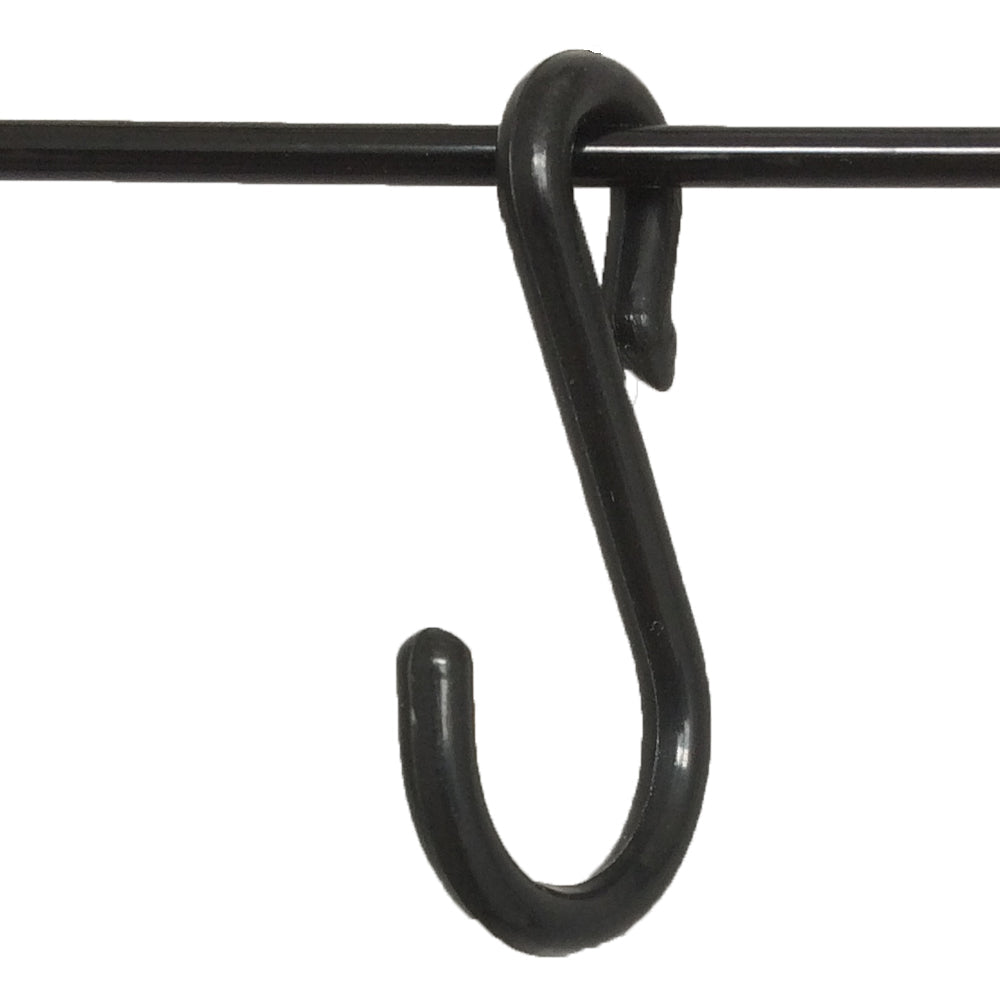 S-Haken Kunststoff Schwarz