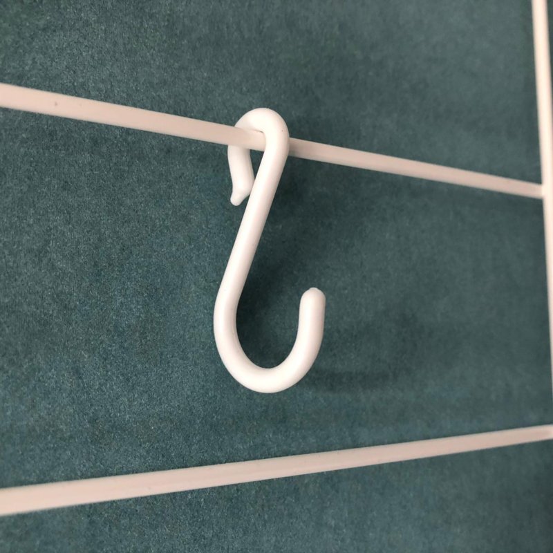 S-Haken Kunststoff Weiß